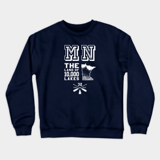 Minnesota MN Land of 10,000 Lakes Crewneck Sweatshirt